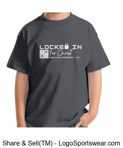 Youth - "Locked in for Christ" Spirit Wear T-Shirt, circa 2023 Design Zoom