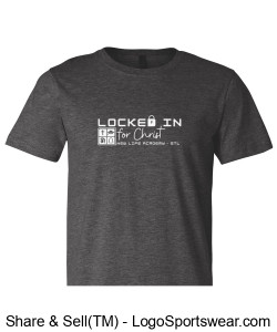 Adult - "Locked in for Christ" - Spirit Wear T-shirt - circa 2023 Design Zoom